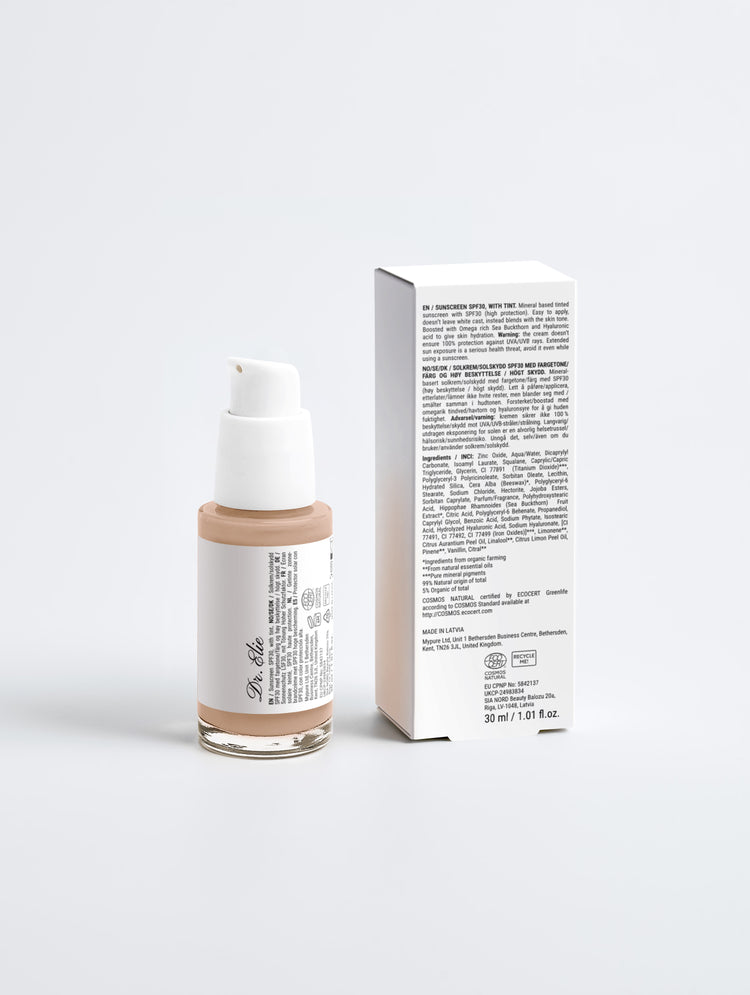 Sunscreen SPF30, with tint