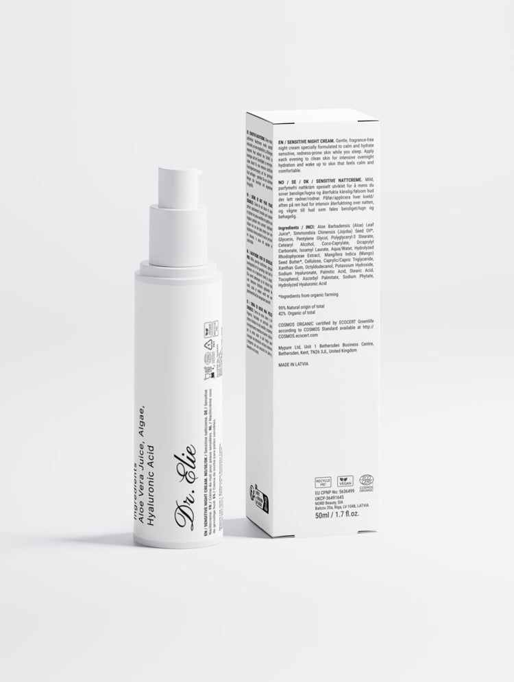 Sensitive Skin Overnight Cream, Fragrance-Free